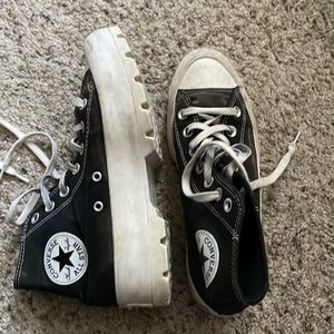High top platform women’s converse size 6